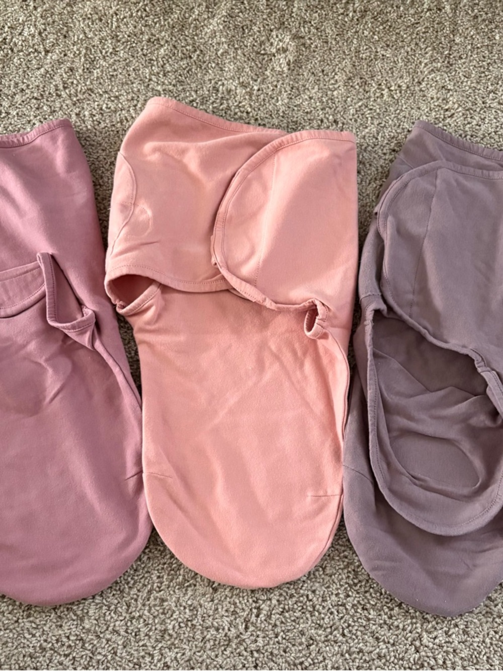 Kids Swaddle Sleep Sacks - Pink, Mauve, and Lavender Set